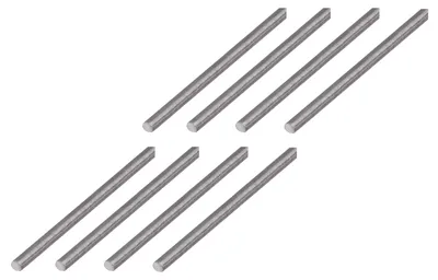 Produktbild von Alberts 8 x Rundstange, Stahl roh, Durchmesser Ø4 mm, Länge 1 m