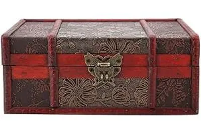 Produktbild von Vintage aus Holz Aufbewahrungsbox - für Sieradund & Speelgoed - Bewaardoos für Decoratie, Thuis & Cadeau