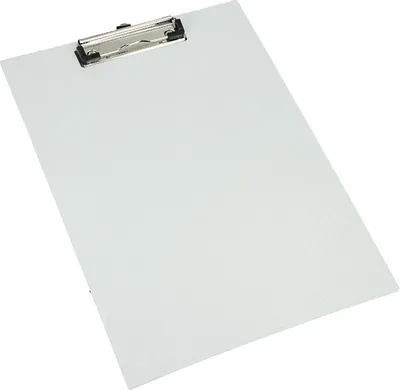 Produktbild von D.RECT A4-Unterlage für Dokumente mit Klemme, Dokumentenunterlage, A4-Format, Klemmbrett, Bürodokumente, Schreibunterlage, Weiß