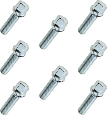 Immagine prodotto di 8x Bullone ruota M14x1,5x40, sfera, filetto 40mm chiave 17, per Audi Mercedes VW Seat Skoda