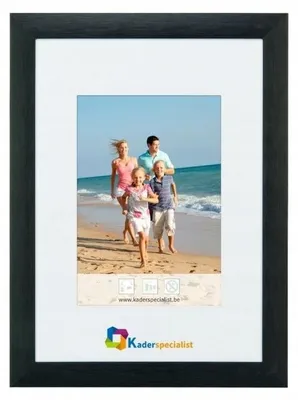 Produktbild von Mavanti Aluminium-Bilderrahmen Brushed schwarz A4 21x29,7 cm