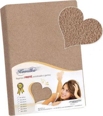 Produktbild von Frotteefolie - Kaffee - 90x200