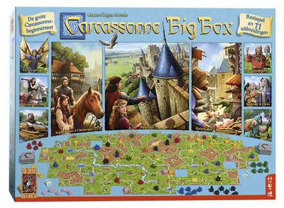 Immagine prodotto di 999 Giochi Carcassonne Big Box 3, gioco da tavolo, strategia, 7 anni, gioco per famiglie