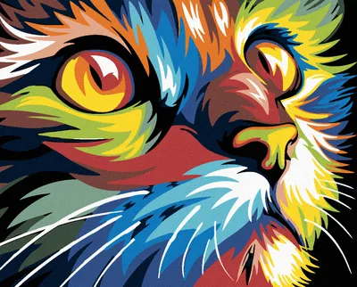 Produktbild von Diamondi - Diamond painting - KATZE, 40X50 cm, mit Keilrahmen (bereits gespannt)