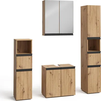 Obrázek produktu pro Sada koupelnového nábytku Vicco Torren Artisan 4 díly, Model 59596