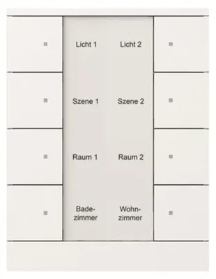 Produktbild von BUSCH-JAEGER Bedienelement 8-fach studioweiß