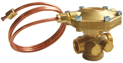 Produktbild von Herz Differenzdruckregler DN15, G3/4", 13kPa fest eingestellt, 50–900l/h, DZR-Messing, 1 Stk.
