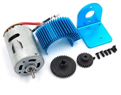 540 Motor mit Kühlkörper & Metallgetriebe für Wltoys 1/18 RC