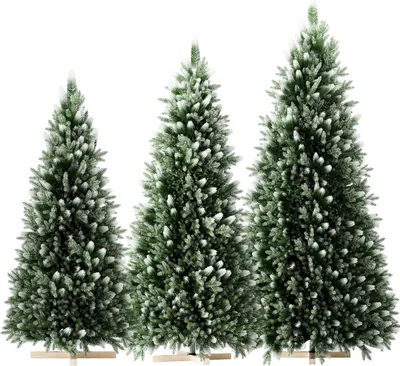Productafbeelding van JOIEYOU Kunstkerstbomen, 180 cm, PVC+PE kunststof, groene dennenboom met sneeuweffect, kruisvormige houten voet en snel opklapbaar systeem, kerstdecoratie, kerstboom voor kantoor of thuis