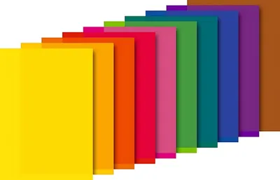 Immagine prodotto di Heyda 2048021 Libretto di carta da lucido "Carta drago" 24,5 x 34 cm giallo limone, giallo sole, arancio, rosso medio, rosa, verde medio, verde scuro, blu reale, viola scuro, marrone scuro