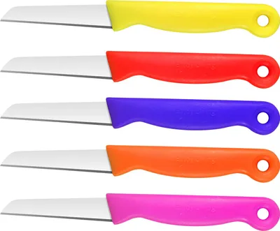 Produktbild von SILVANO 5-teiliges Küchenmesser-Set, 16 cm, Stahl rostfrei, bunt