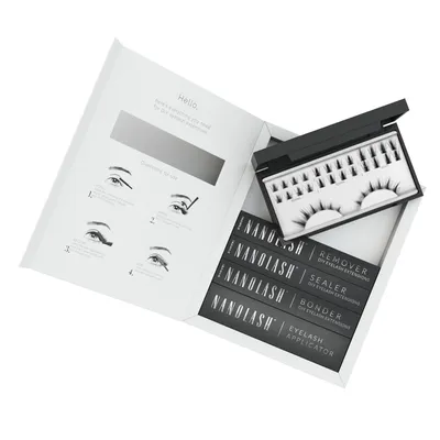 Immagine prodotto di Starter kit per extension ciglia a grappolo a fai da te FLIRTY Nanolash