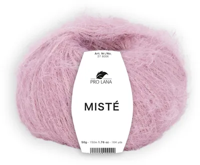 Produktbild von Pro Lana MISTÉ Wolle Merino Extrafine 50 g 150 m Flauschgarn Strickgarn Farbe 037 - rosé