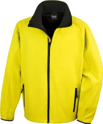 Produktbild von Result Core - Softshelljacke Zum Bedrucken für Herren BC5646 (M) (Leuchtend Grün/Schwarz)