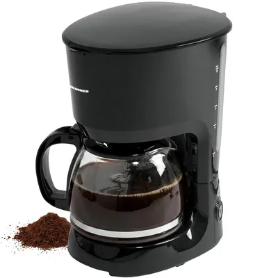 Productafbeelding van Heinner HCM-750BK, Koffiezetapparaat voor filterkoffie, 1,25 liter, Geschikt voor gemalen koffie, 750 W, Zwart