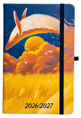 Image de Calendrier scolaire 2026/2027, format A5, hebdomadaire, avec motif dauphin