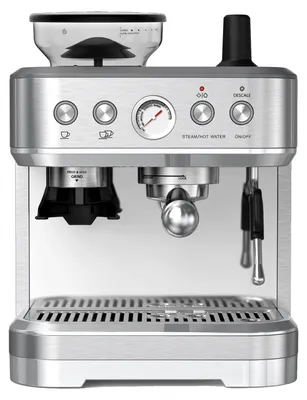 Image de Machine à expresso, moulin, mousseur à lait, argent