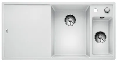Produktbild von Spüle Blanco AXIA III 6 S 1000 x 510 mm weiß ohne Multifunktionsschale 523477 1 Spülbecken Becken rechts Mit Restebecken
