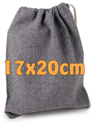 Image de Lot de 10 sacs en coton recyclé avec cordon