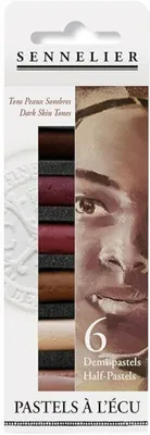 Obrázok produktu pre Sennelier Sada suchých pastelov Dark Body Shades 6 ks