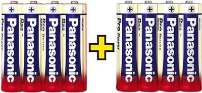 Produktbild von Panasonic Pro Power AA 4+4 Alkali 1.5V Nicht wiederaufladbare Batterie (136004)