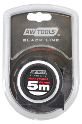 Imagen del producto de AW Tools - Logotipo, cinta métrica AW1238 (5 m x 25 mm) (/amarillo/blanco)