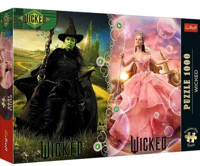Productafbeelding van Trefl Puzzel 1000 stukjes, PremPlus, Wicked, Elphaba & Glinda, 12090