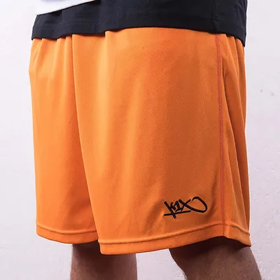 Produktbild von K1X Basketball New Micromesh Shorts mit 3 Taschen, Farbe:Orange, Kleidergröße:S