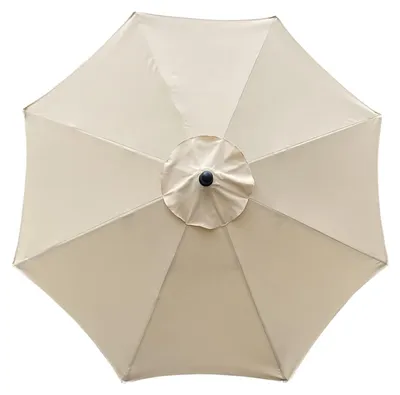 Image de Toile de rechange pour parasol à 8 baleines, adaptée à un parasol de marché de 3 mètres, avec protection UV, toile de rechange incluse, couleur beige.