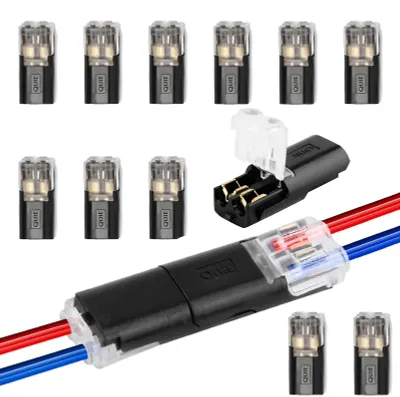 12x 2-polige Kabelverbinder, wasserdicht, 12 V, 18-22 AWG