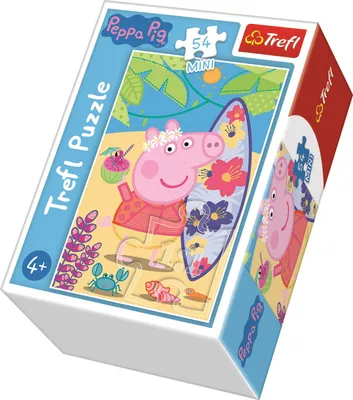 Zdjęcie produktu dla Puzzle mini Wesoły dzień Świnki Peppy 54 elementy Trefl