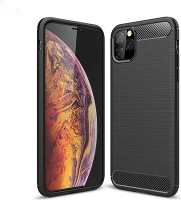 Produktbild von Hülle für Apple iPhone 11 Pro Max [6,5 Zoll] Handyhülle Silikon Schutzhülle Carbon