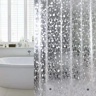 Produktbild von Anti-Schimmel Duschvorhang mit Magneten 180 x 220 cm Wasserdicht EVA