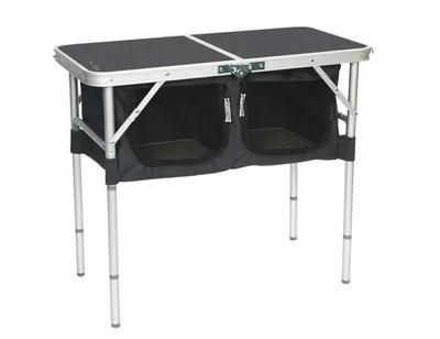 Produktbild von Camping Beistelltisch mit Unterschrank
