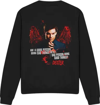 Obrázok produktu pre Dexter - mikina "Good Bad" pre mužov/dámy Uni TV13203 (S) (Black)
