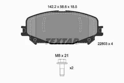 Produktbild von Textar Bremsbeläge vorne für Renault Captur Espace Scenic