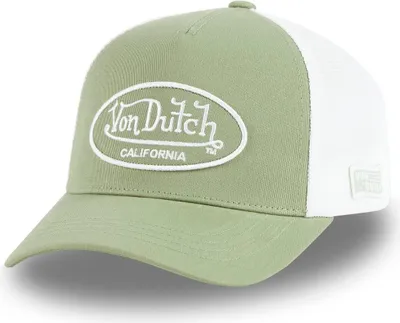 Produktbild von Von Dutch Originals Trucker Cap CALIFORNIA Twill Embroidery KhakiWhite