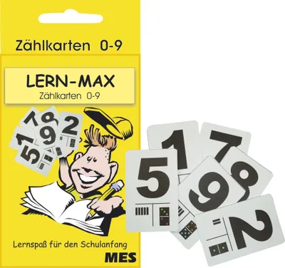 Productafbeelding van SEEHAUS 1991 Lernfix: Rekenkaarten 0-9, verpakt in een doos