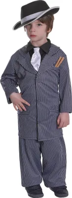 Immagine prodotto di Costume da gangster per bambini Bristol Novelty BN1106 (S) (grigio/nero)