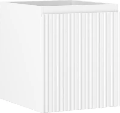 Produktbild von Mexen Rivel Badezimmerschrank 40 cm, 1 Schublade, geriffelt, weiß matt - 91A20-04047-1-BF01