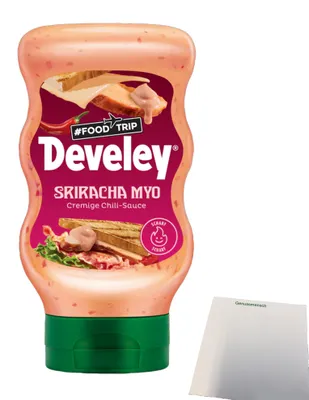 Produktbild von Develey Foodtrip-Sauce Sriracha Mayo (300ml Flasche) + usy Block