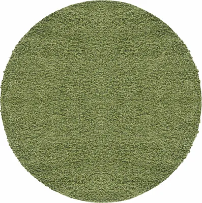 Produktbild von Carpetsale24 Hochflor Teppich Uni Einfarbig Modern Shaggy Teppich Wohnzimmer Flauschig Weich Preishammer, Grösse: 200 cm Rund