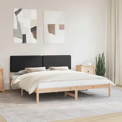 Obrázek produktu pro Maison Exclusive – postel s čalouněným čelem, černá, 200 x 200 cm