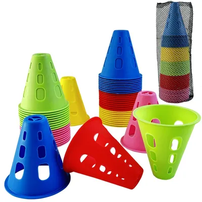 Produktbild von Set aus 50 Slalomkegeln für Sport und Training