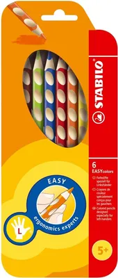 Obrázok produktu pre Ergonomická farebná ceruzka pre ľavákov - STABILO EASYcolors - so 6 rôznymi farbami