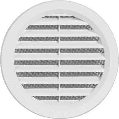 Produktbild von Rundes Lüftungsgitter mit Netz VM, Ø 110 mm, weiß 0407