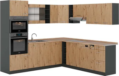 Produktbild von Eckküche Vicco R-Line Artisan-Eiche 247 x 60 cm , AP Eiche, Model 48968
