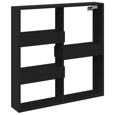 Zdjęcie produktu dla vidaXL Szafka ścienna czarna 80x15x80 cm materiał drewnopochodny
