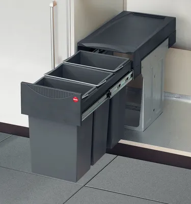 Produktbild von HAILO 3666-13 Abfallsorter 30 (3x10) Liter TERZETT ab 30 cm Schrankbreite