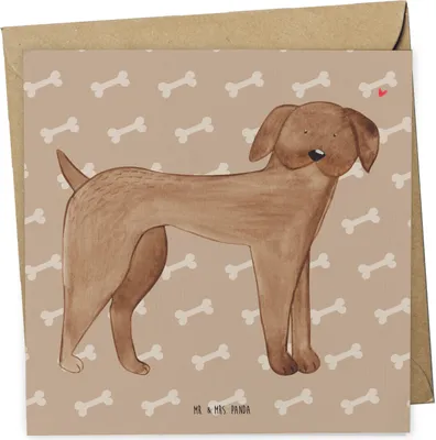 Produktbild von Mr. & Mrs. Panda Grußkarte Hund Dogge - Hundeglück - Geschenk, Sprüche, Hunde, Glückwunschkarte, Klappkarte, Deutsche, faltkarte, doppelkarte, anlasskarte, Herz